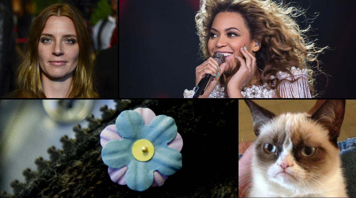 Beyoncé Knowles-Carter, Majblomma, Inne- och utelistan, Ute, Johanna Frändén, Linda-Marie Nilsson, Olle Engström, Veckans inne- och utelista, Grumpy Cat